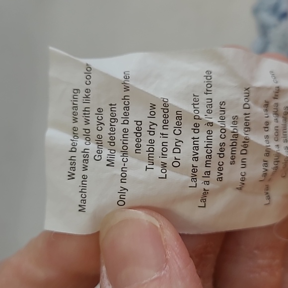 💥3for$12 Jessica Simpson Maternity Blue Striped Blouse with side Ruching sizeXL - Picture 7 of 7